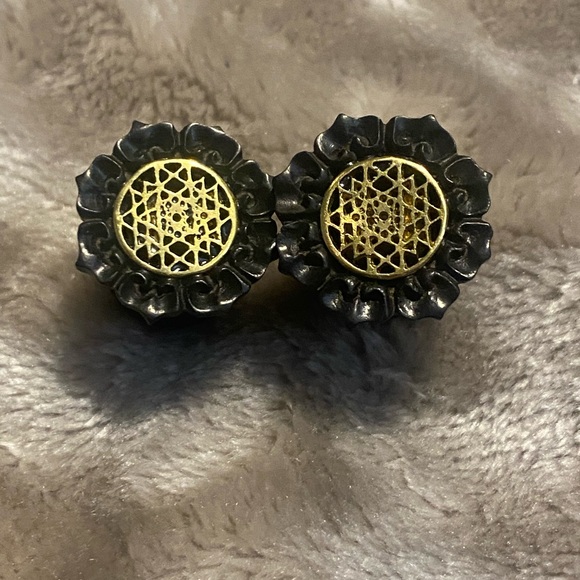 Plug trio - tree of life, Viking, mandala style- 14 MM plugs - Picture 4 of 5